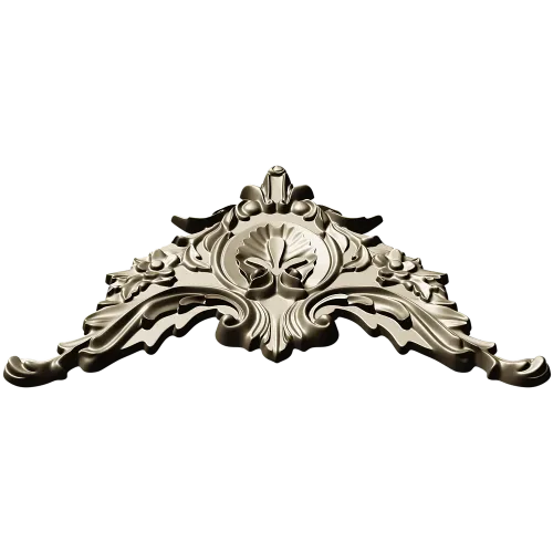 Rococo Corner Cartouche STL for CNC