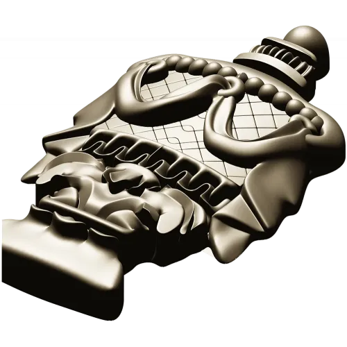 Regal Draped Urn Decorative STL for CNC