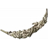 Crescent Floral Applique STL