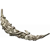 Crescent Floral Applique STL