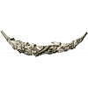 Crescent Floral Applique STL
