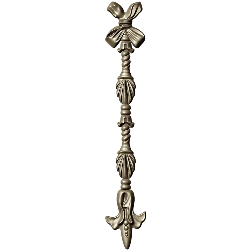 Ribbon Tassel Vertical Applique - STL 3D Model for CNC