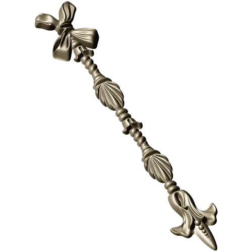Ribbon Tassel Vertical Applique - STL 3D Model for CNC