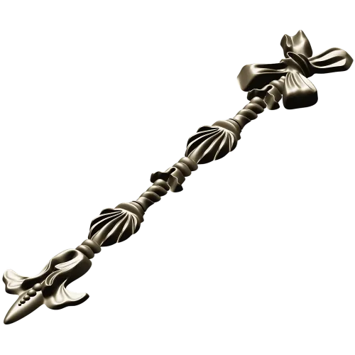 Ribbon Tassel Vertical Applique - STL 3D Model for CNC