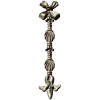 Ribbon Tassel Vertical Applique - STL 3D Model for CNC