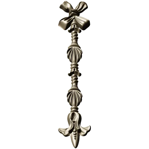 Ribbon Tassel Vertical Applique - STL 3D Model for CNC