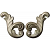 Rocaille acanthus ornament STL 3D model for CNC