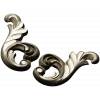Rocaille acanthus ornament STL 3D model for CNC