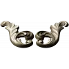 Rocaille acanthus ornament STL 3D model for CNC