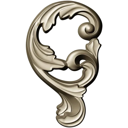 Rococo Acanthus Scroll - high-relief STL for CNC