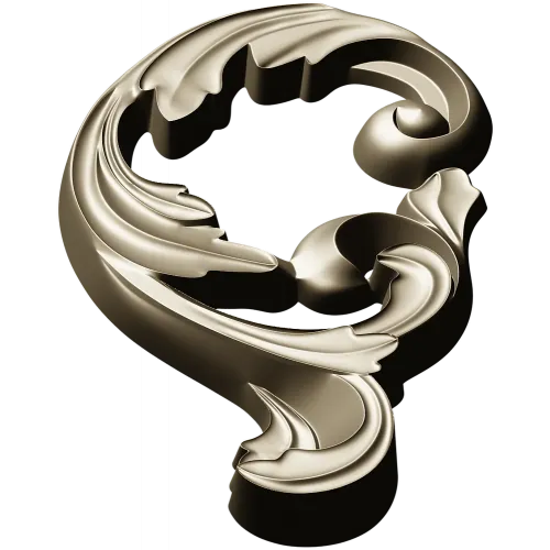 Rococo Acanthus Scroll - high-relief STL for CNC