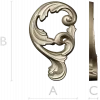 Rococo Acanthus Scroll - high-relief STL for CNC