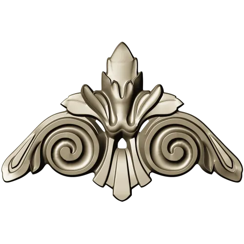 Acanthus Scroll Cartouche STL 3D Model for CNC