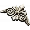 Acanthus Scroll Cartouche STL 3D Model for CNC