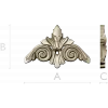 Acanthus Scroll Cartouche STL 3D Model for CNC