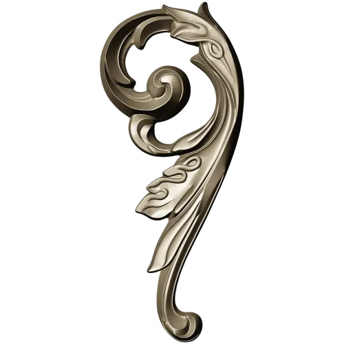 Acanthus Scroll Decorative STL Model for CNC