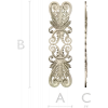 Acanthus Scroll Cartouche - STL 3D model for CNC