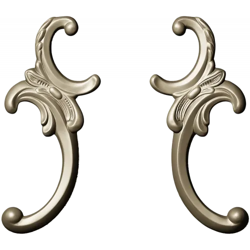 Baroque Corner Ornament STL for CNC