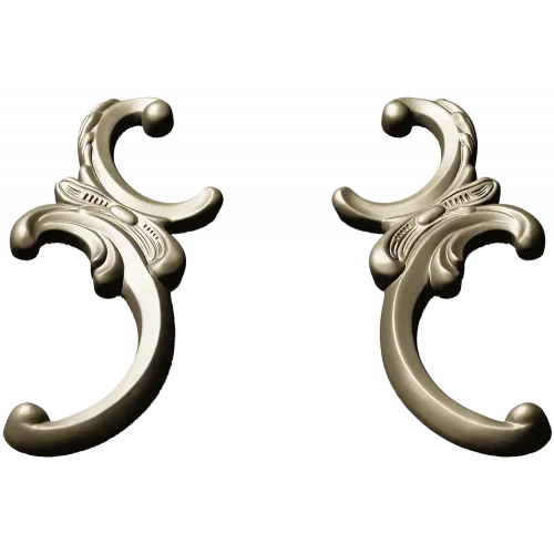 Baroque Corner Ornament STL for CNC
