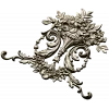 Ornate Floral Cartouche STL 3D Model for CNC Carving