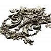 Ornate Floral Cartouche STL 3D Model for CNC Carving