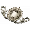 Rococo Cartouche STL 3D model for CNC carving