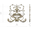 Rococo Cartouche Decorative Panel STL for CNC