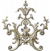 Rococo Floral Crest STL 3D Model for CNC