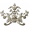 Rococo Floral Crest STL 3D Model for CNC