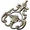 Baroque Acanthus Shell Cartouche - STL 3D model for CNC