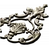 Baroque Acanthus Shell Cartouche - STL 3D model for CNC