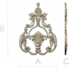 Baroque Acanthus Shell Cartouche - STL 3D model for CNC