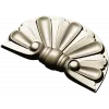 Semicircular Fan Rosette STL for CNC Milling