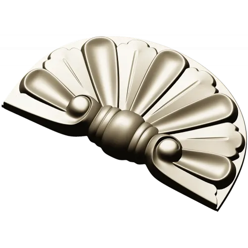 Semicircular Fan Rosette STL for CNC Milling