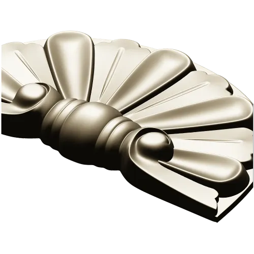 Semicircular Fan Rosette STL for CNC Milling