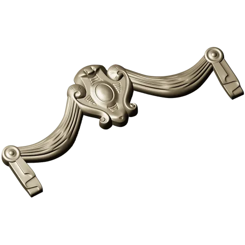 Baroque Swag Cartouche STL for CNC