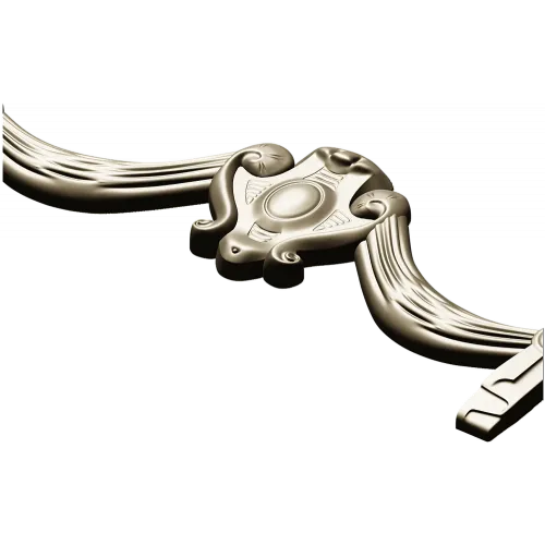 Baroque Swag Cartouche STL for CNC