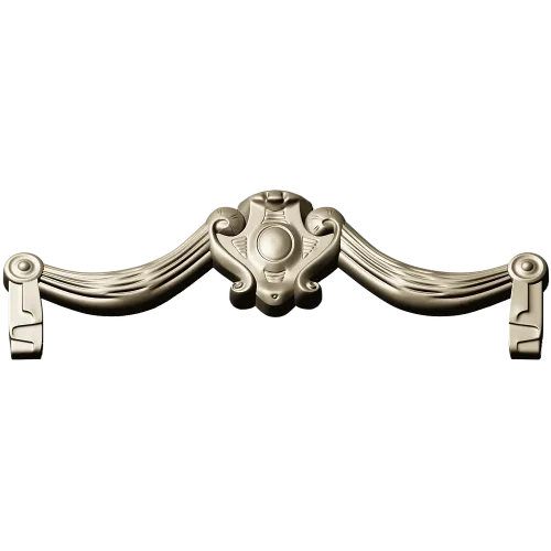 Baroque Swag Cartouche STL for CNC
