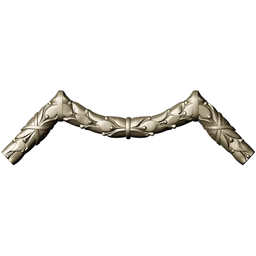 Laurel Ribbon Corner STL 3D model for CNC