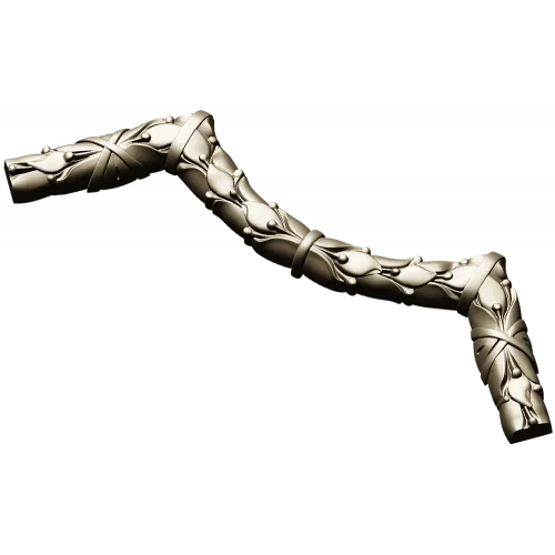 Laurel Ribbon Corner STL 3D model for CNC