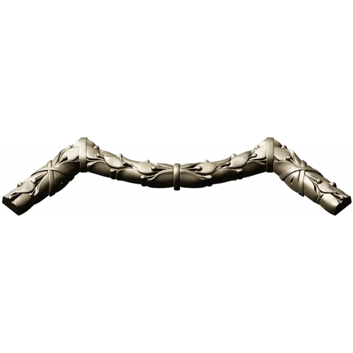 Laurel Ribbon Corner STL 3D model for CNC