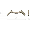 Laurel Ribbon Corner STL 3D model for CNC