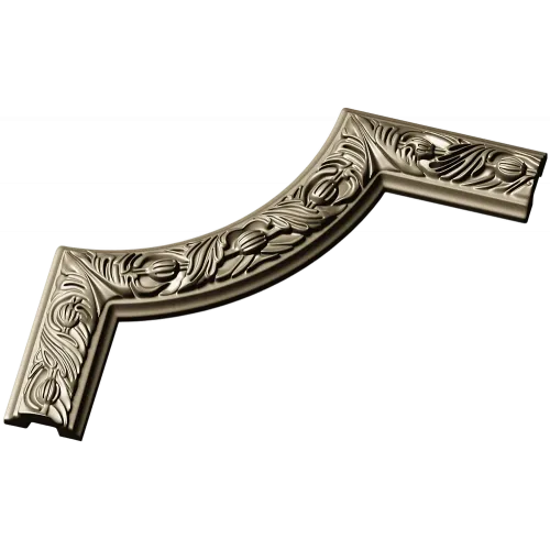 Regal Acanthus Corner - STL 3D model for CNC