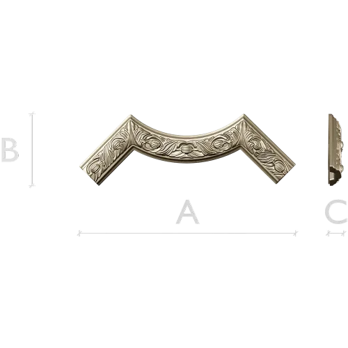 Regal Acanthus Corner - STL 3D model for CNC
