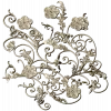 Rococo Floral Scrollwork Panel STL 3D Model