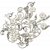Rococo Floral Scrollwork Panel STL 3D Model