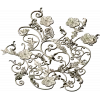 Rococo Floral Scrollwork Panel STL 3D Model