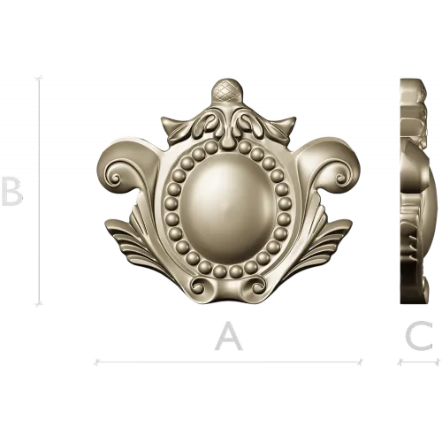 Baroque Medallion Cartouche