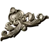 Ornate acanthus cartouche 3D model in STL for CNC carving