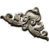 Ornate acanthus cartouche 3D model in STL for CNC carving
